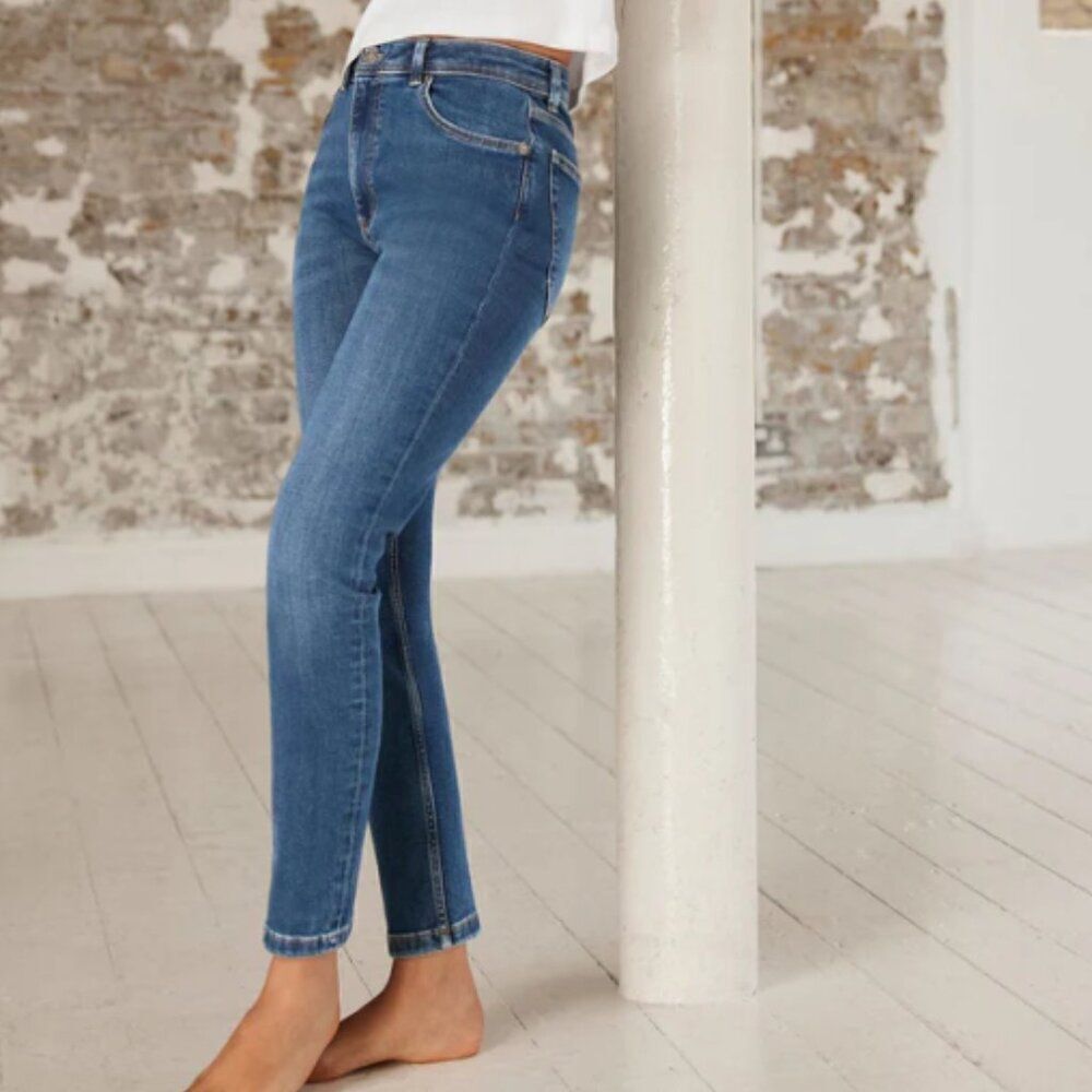 MINT VELVET Mid Indigo Sculpting Skinny Jeans Size 8